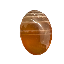 Honey Calcite Palm Stone