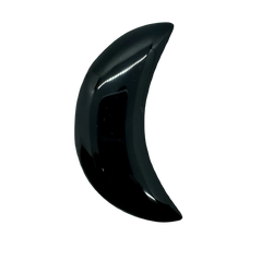 Black Obsidian Crescent Moon