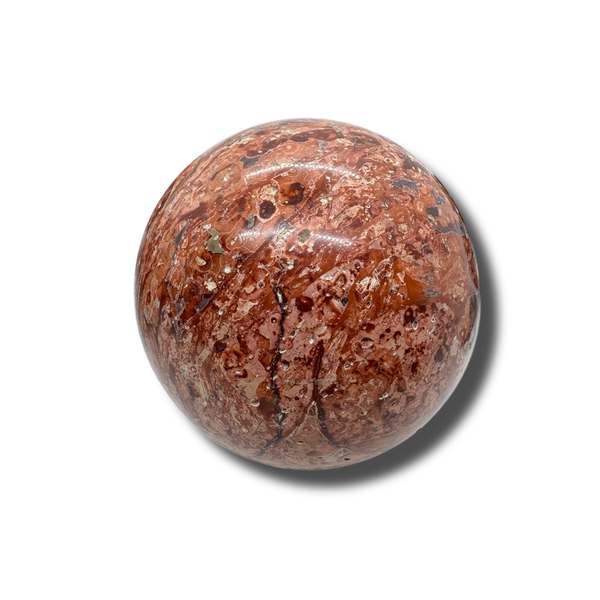 Fire Calcite Chakra Sphere