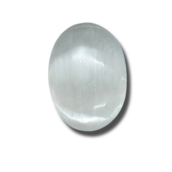 The Selenite Purifying Palm Stone