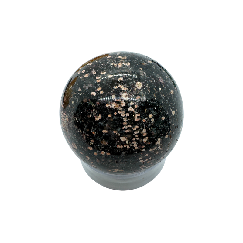Dark Fire Calcite Spheres