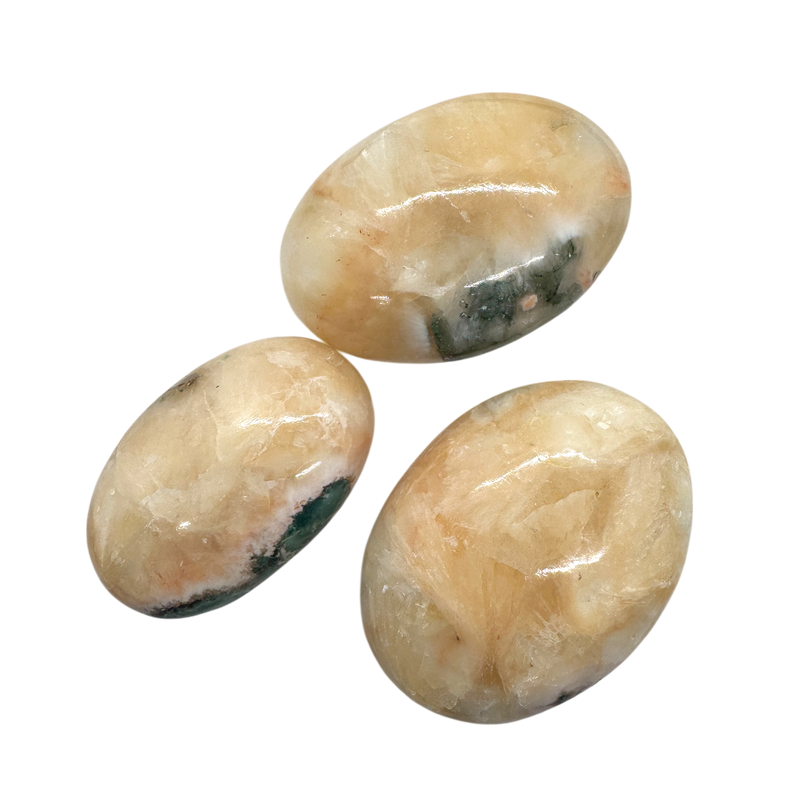 Stilbite Heulandite Palm Stones