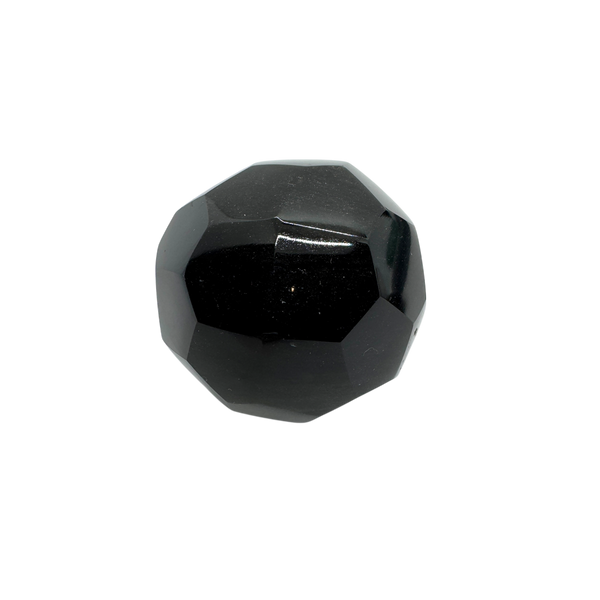 Sheen Obsidian Faceted Sphere