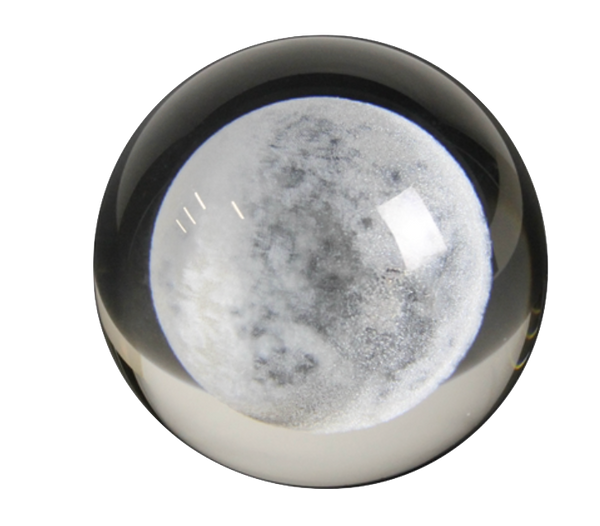 Moon Floating Glass Hologram