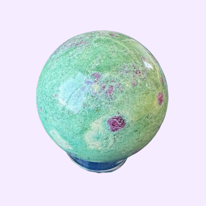 Ruby Fuchsite Mysitc Spheres