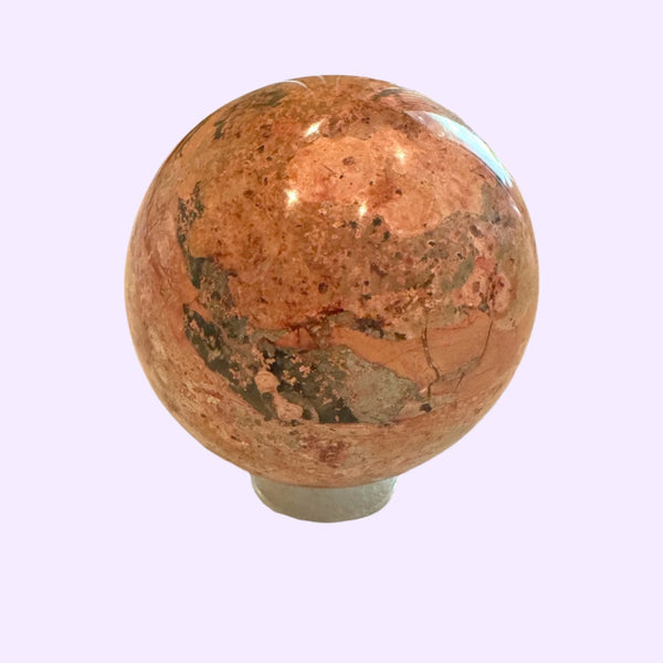 Fire Calcite Chakra Sphere