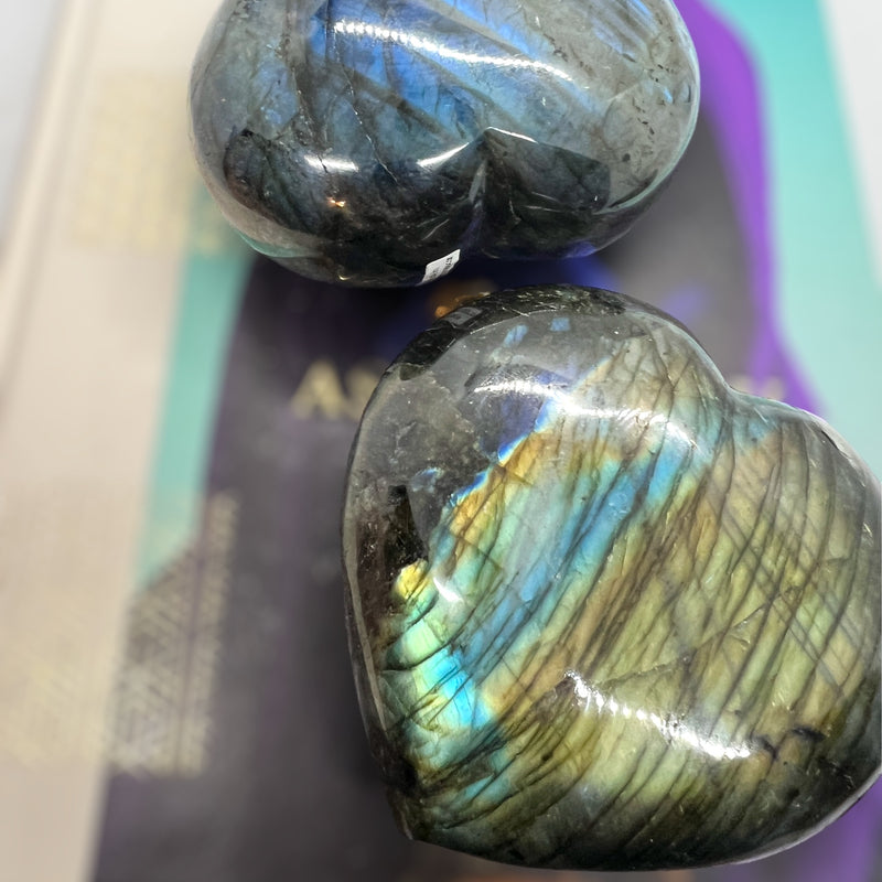 Labradorite Heart