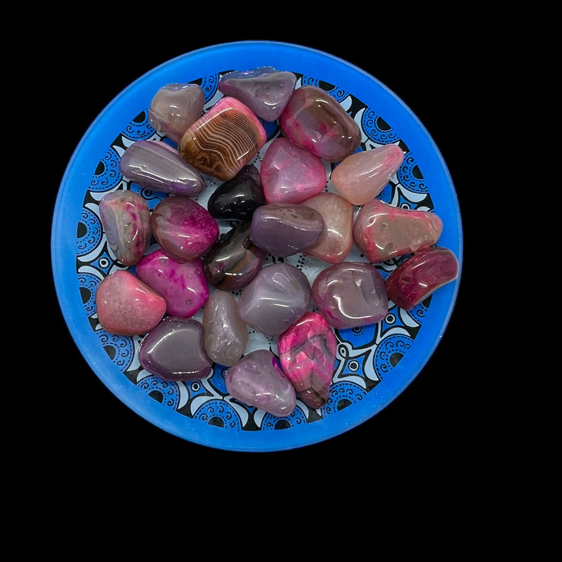 Pink Agate Mystic Tumbles