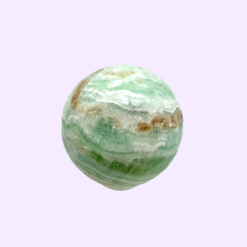 Blue-Green Aragonite Polished Mystical Spheres