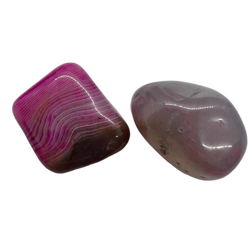 Pink Agate Mystic Tumbles