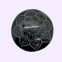 Mandala Black Obsidian