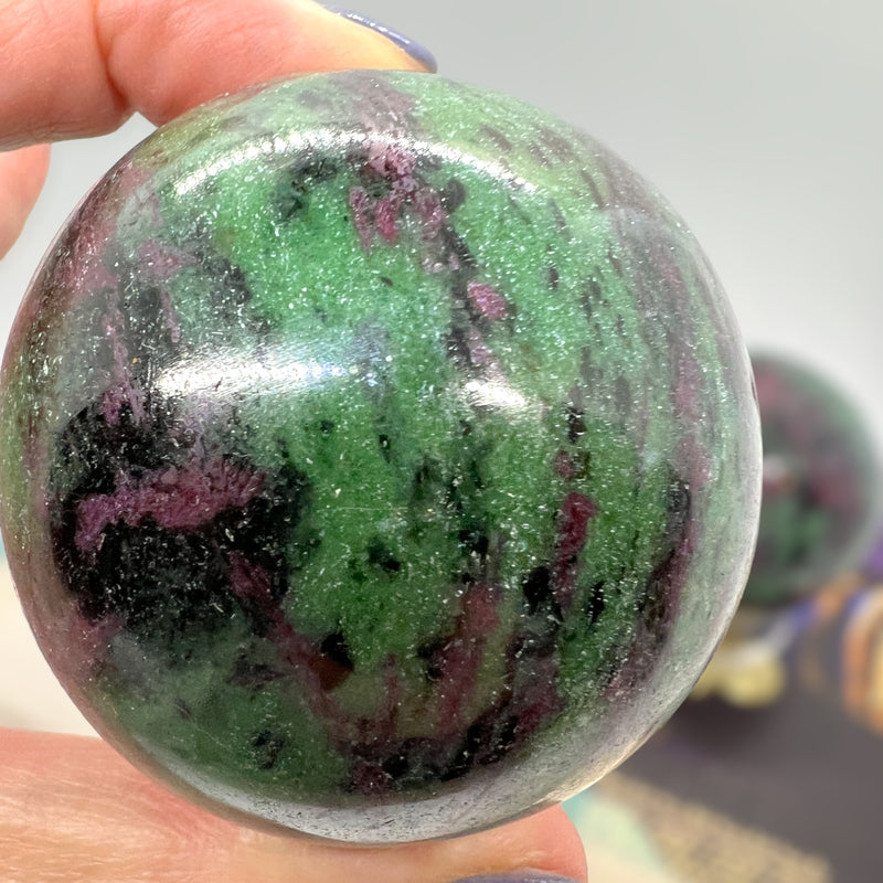 Ruby Zoisite Sphere