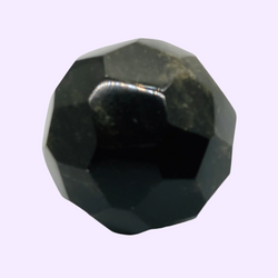 Sheen Obsidian Faceted Sphere