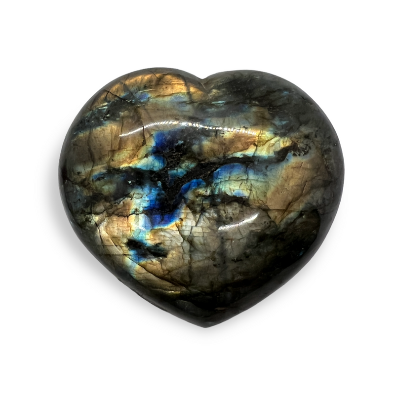 Labradorite Heart