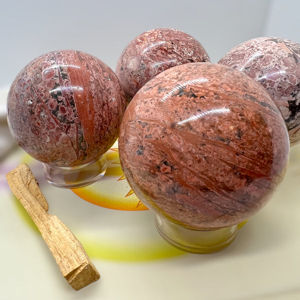 Fire Calcite Chakra Sphere