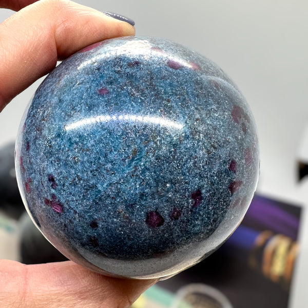 Ruby Kyanite Sphere