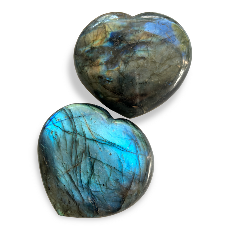 Labradorite Heart