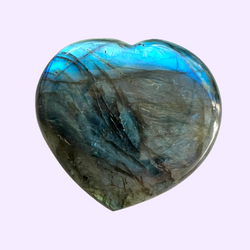 Labradorite Heart