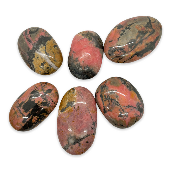 Rhodonite Palm Stones for Self-Acceptance