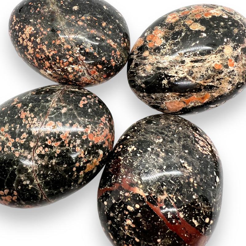 Fire Calcite Palm Stones