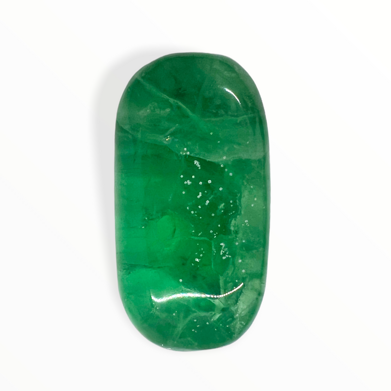 Green Fluorite Palm Stones